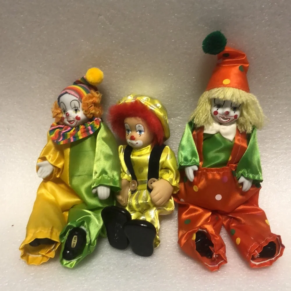 Vintage clown decor-3 pcs